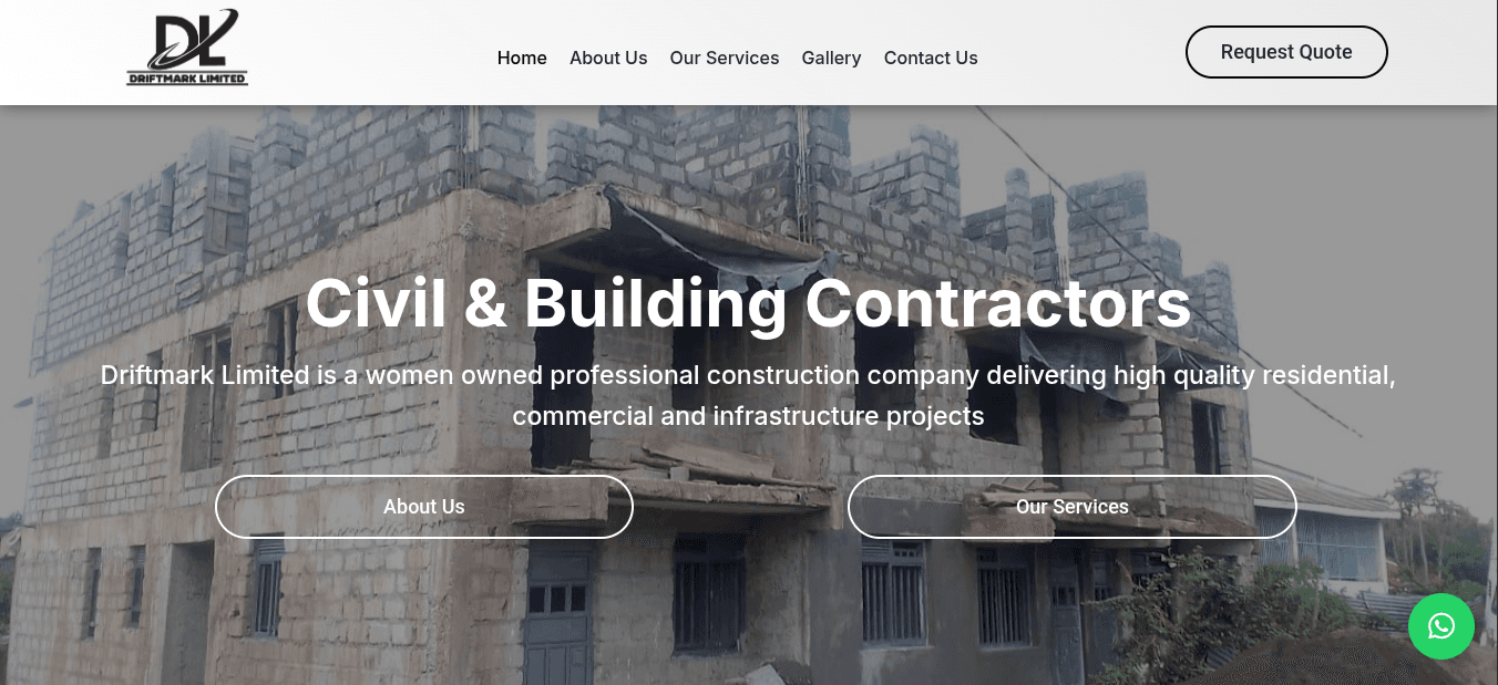 Driftmark Limited website built by GuruCrafts